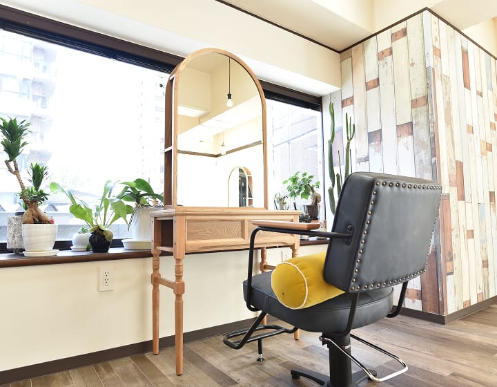 美容室の店内の風景です